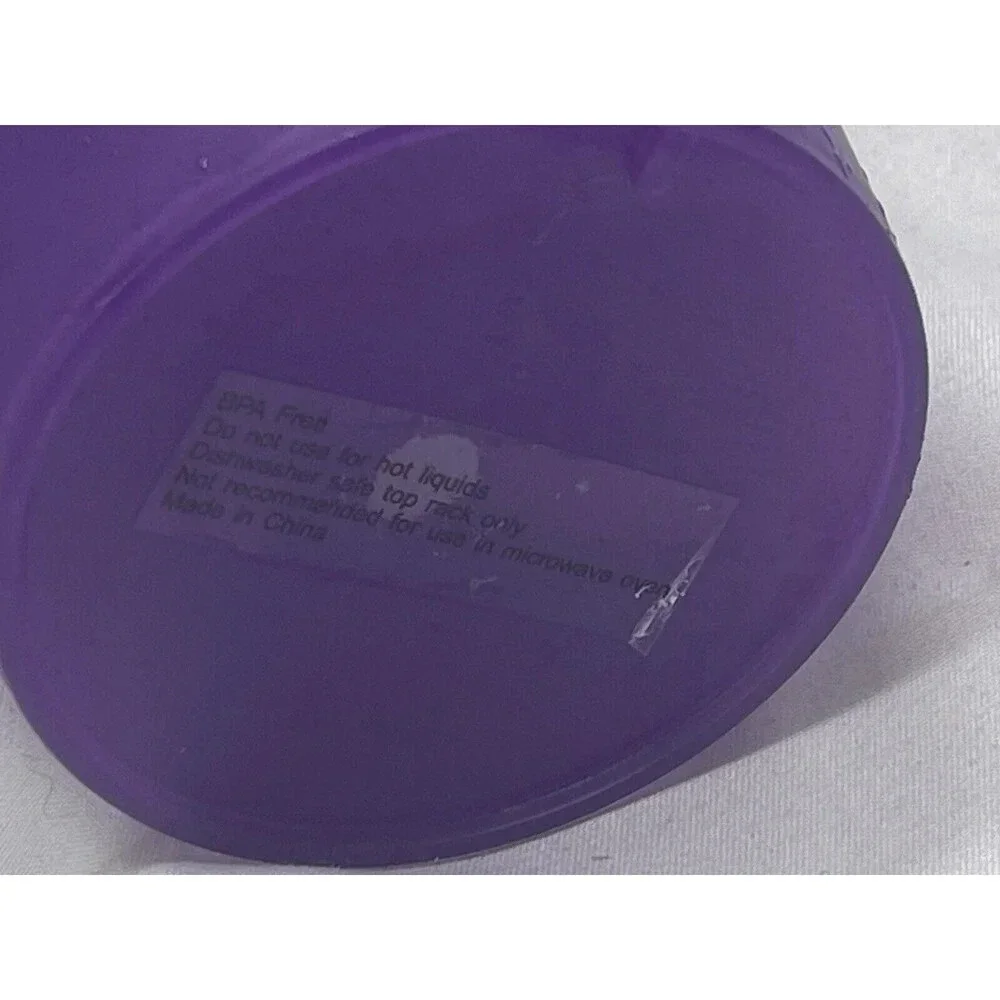 Halloween Dia De Los Muertos Cups Purple Set Of 4